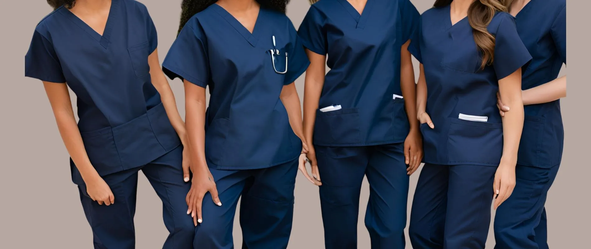 Navy blue scrubs