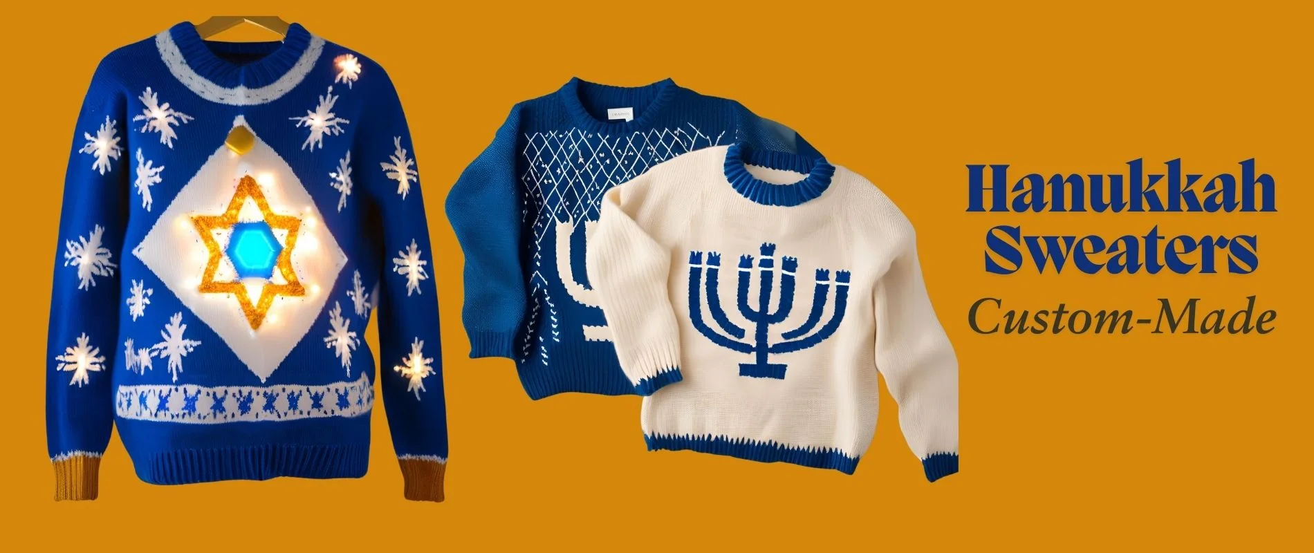 hanukkah ligh it up sweaters