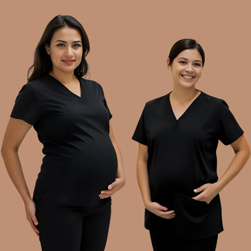 maternity scrubs black
