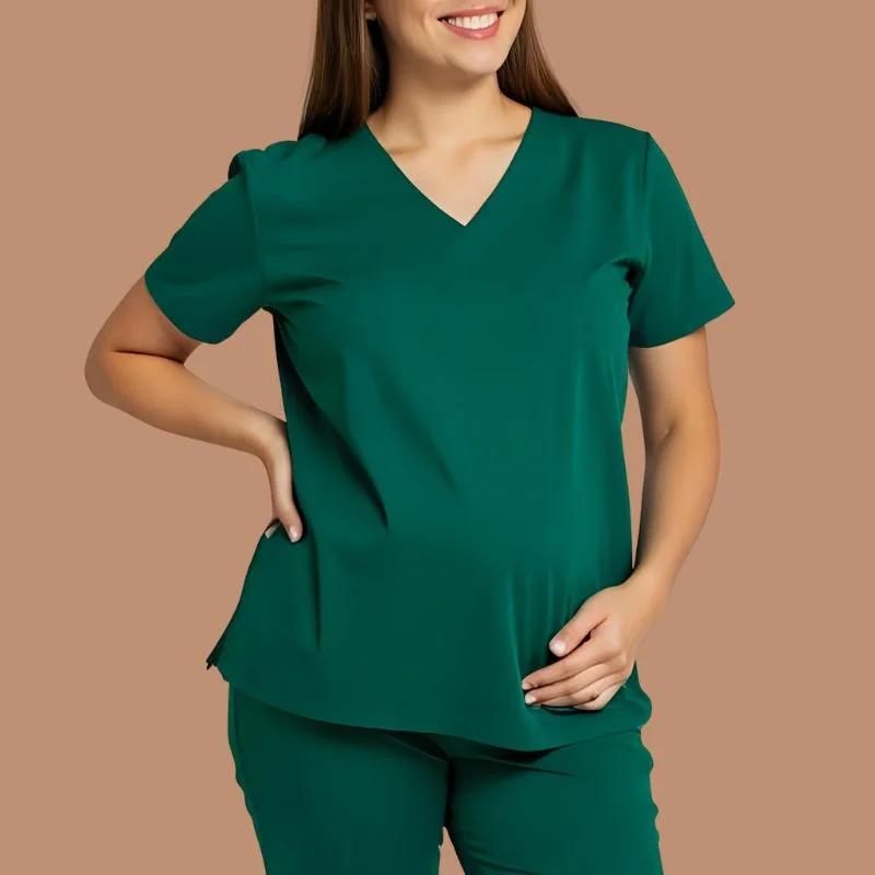 Maternity Hunter Green Scrubs